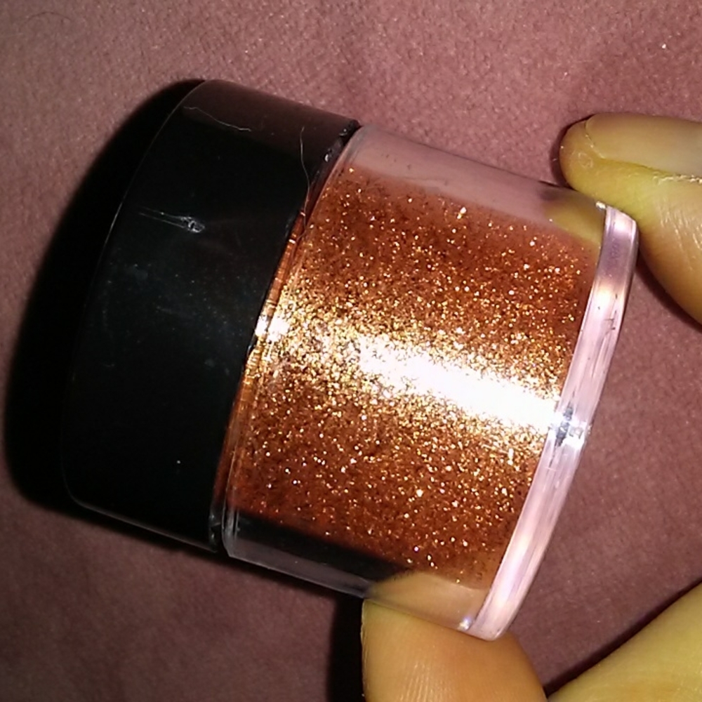 Glitter Bronze Loose Eyeshadow Powder Cosmetic Grade Copper Brown Mica Nail Art
